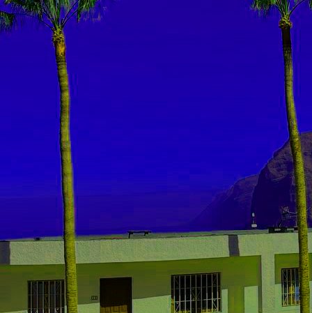 Toxic editing of a photo taken in Tenerife